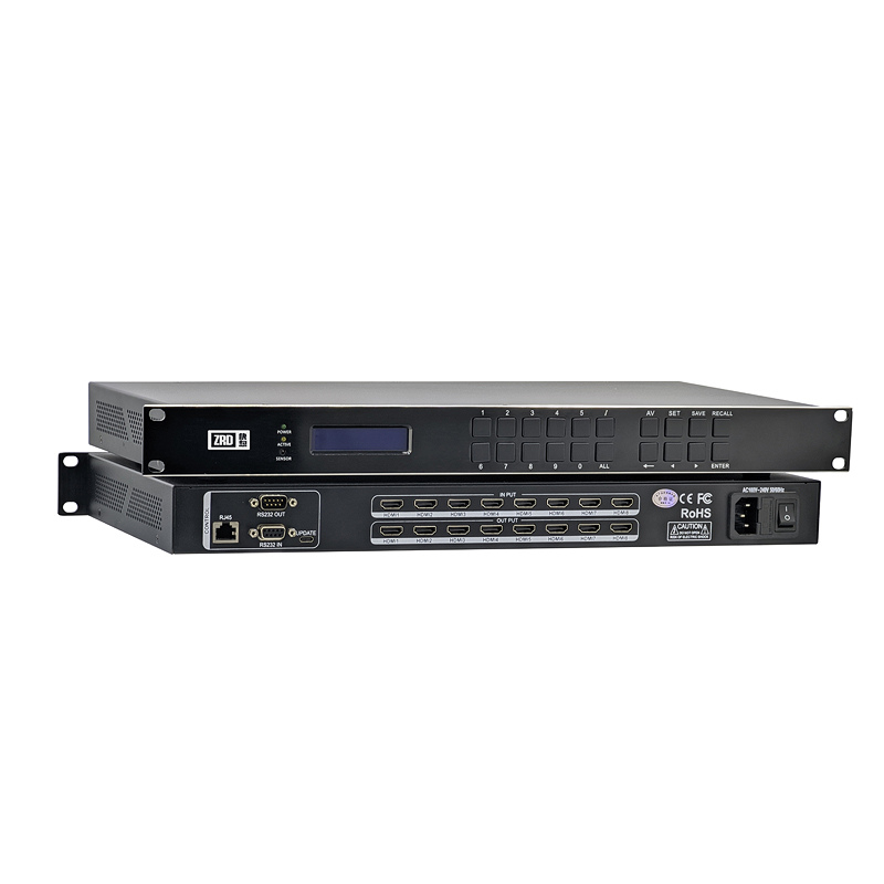 8进8出HDMI矩阵切换器（4K） ZW-HDMI800-4K